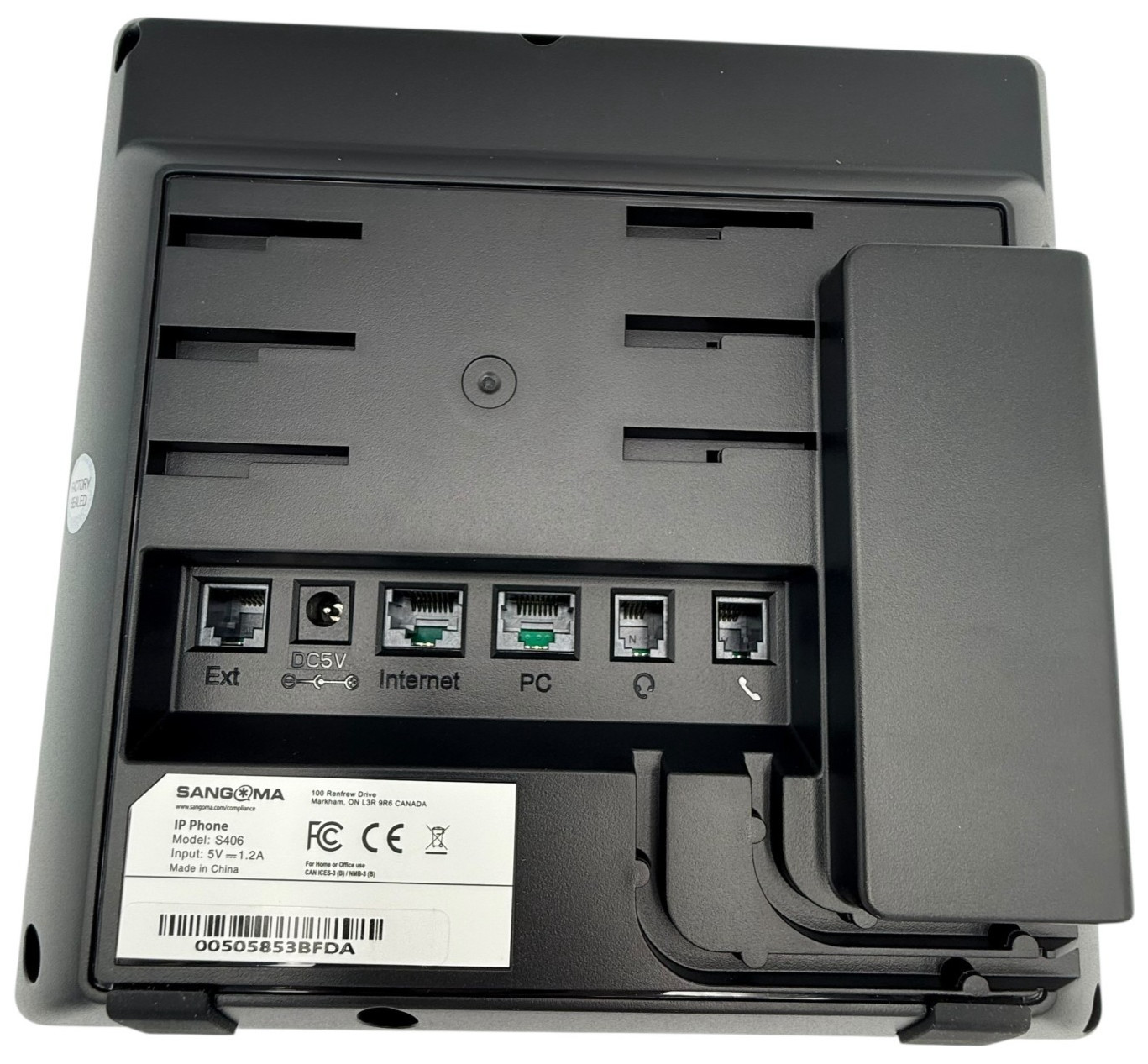 Sangoma S5406 Gigabit IP Phone (PHON-S505) with POE & Dual Gigabit Ethernet