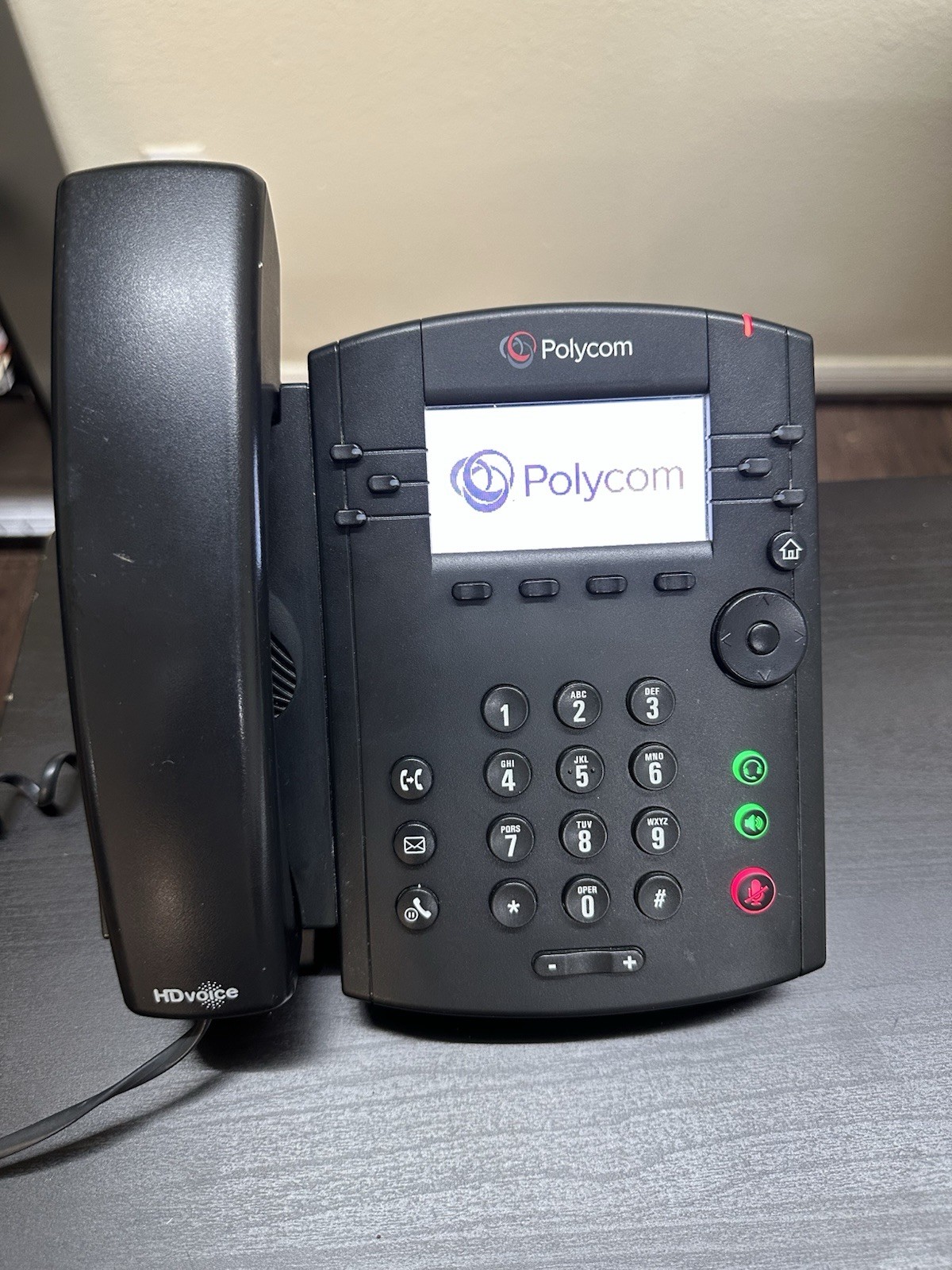 Polycom VVX 300 Series Business Media Desktop Phone – Black (2200-46135-025)