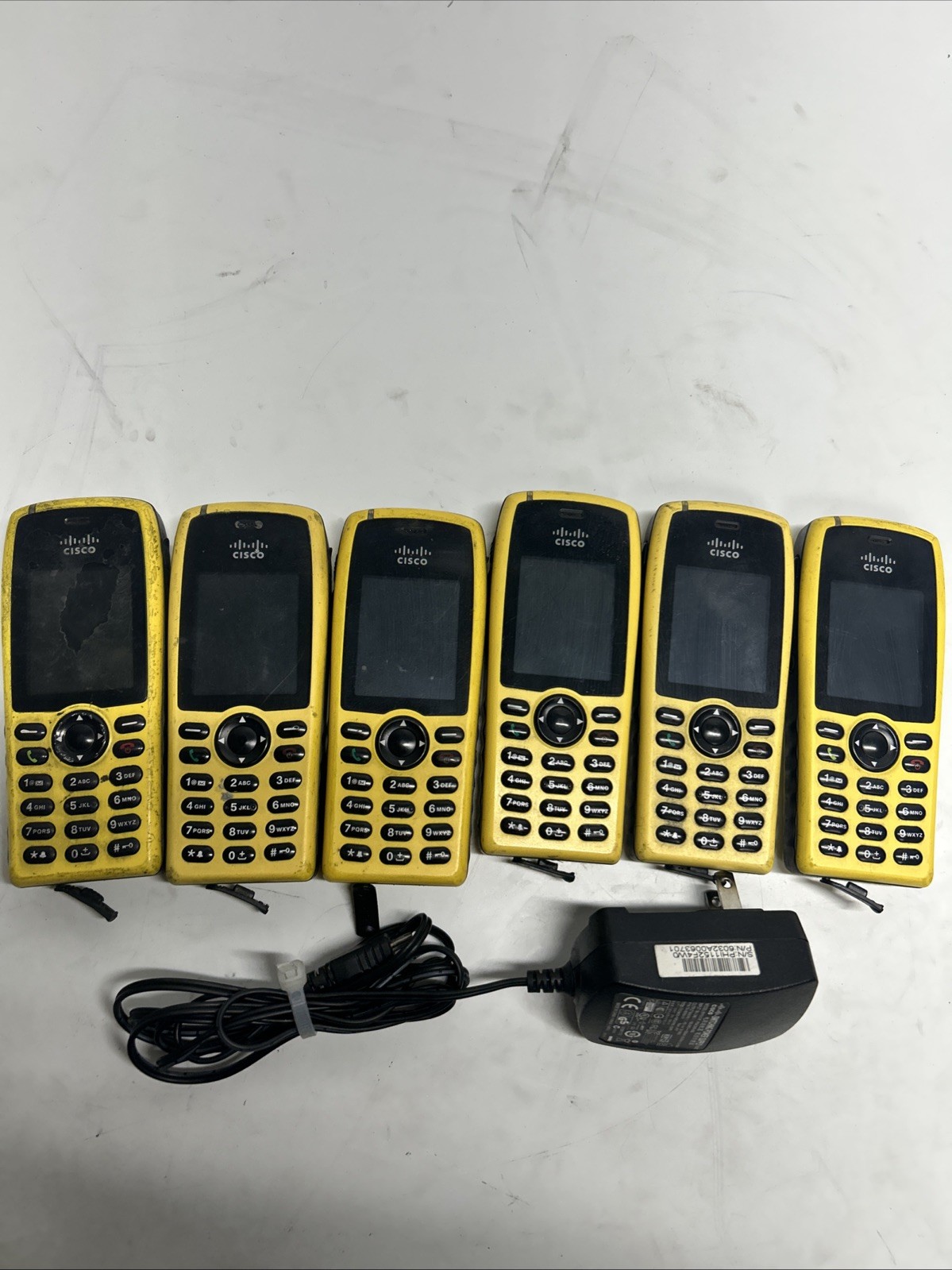 Lot Of 6 Cisco CP-7925G-EX-K9/74-7642-01 With 1 Charger X-165