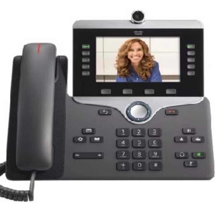 CISCO IP PHONE 8800 VoIP VIDEO PHONE WITH CAMERA AND STAND