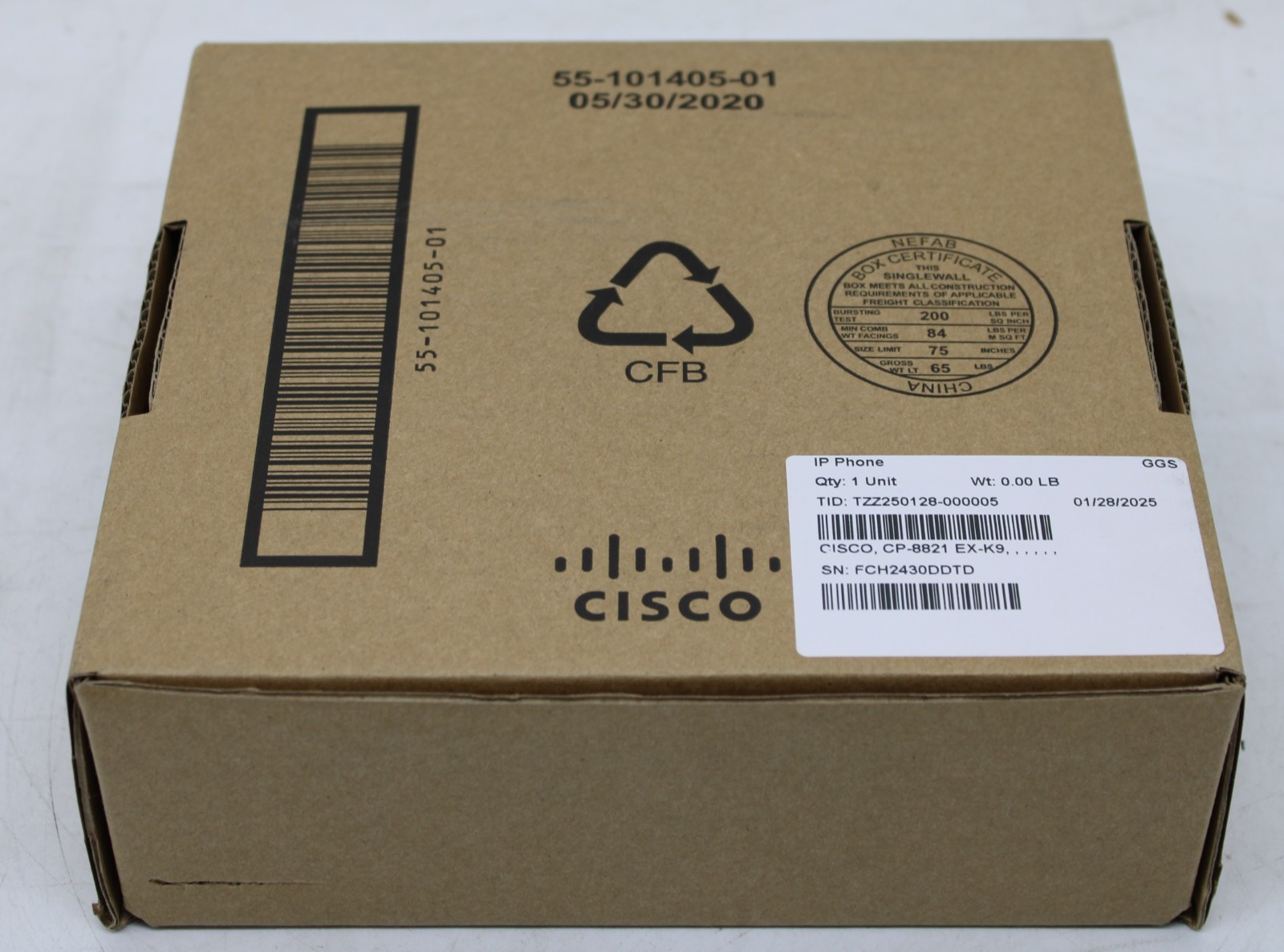 CISCO CP-8821 EX-K9 World Mode Wireless IP Phone CP-8821-K9