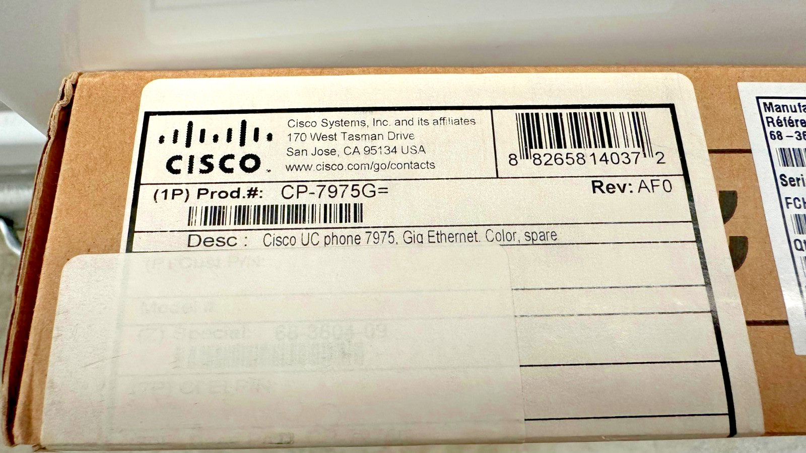 CISCO CP-7975G VOIP IP Office Phone
