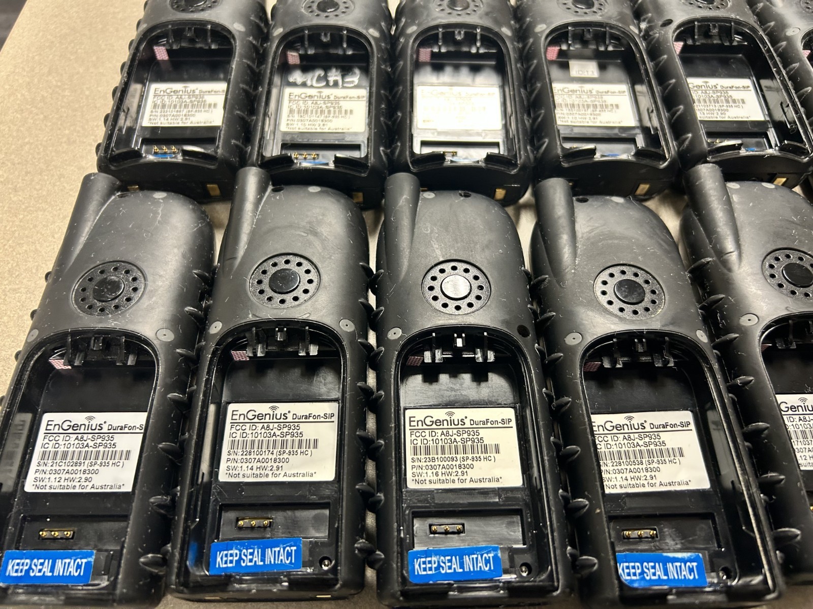 LOT OF 15 ENGENIUS DURAFON SIP * Tested Power On * * No Battery (For parts)