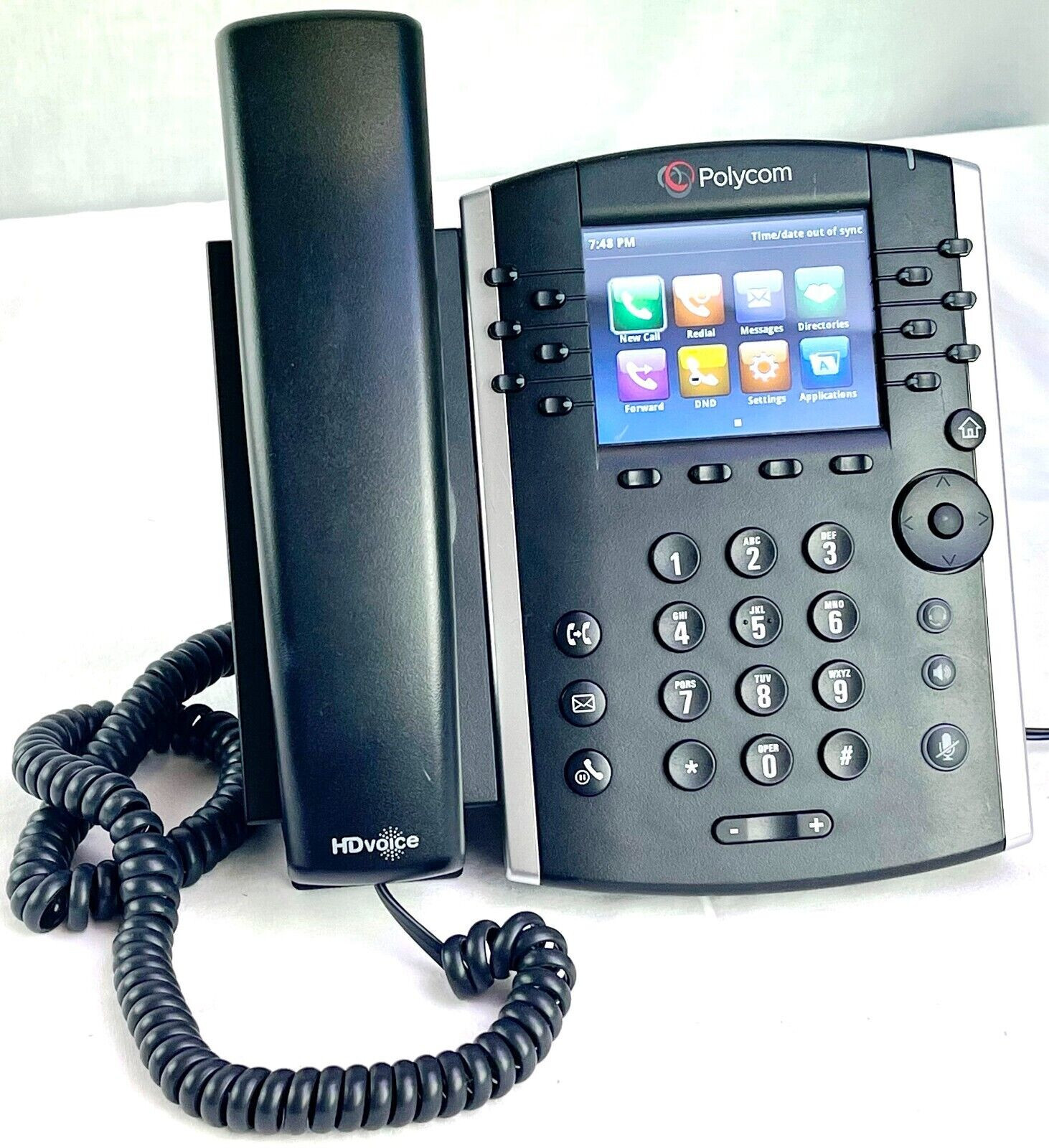 Polycom VVX400 Color Display IP VoIP Business Desk Phone WITH AC POWER SUPPLY