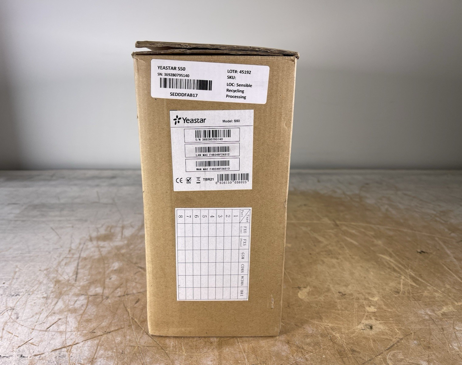 YEASTAR S50 VOIP PBX IP BUSINESS PHONE SYSTEM – (NEW-OPEN BOX)