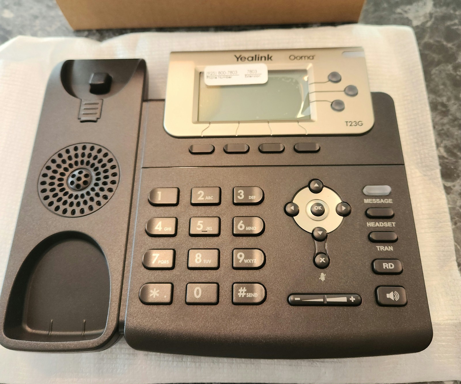 New in Box Yealink SIP-T23G VOIP 3 Line Phone