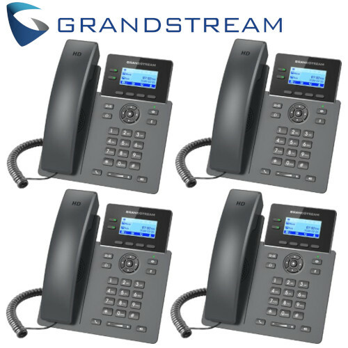 4 Grandstream GRP2602 2-Line 4 SIP Accounts Office Phone Includes Power Supply