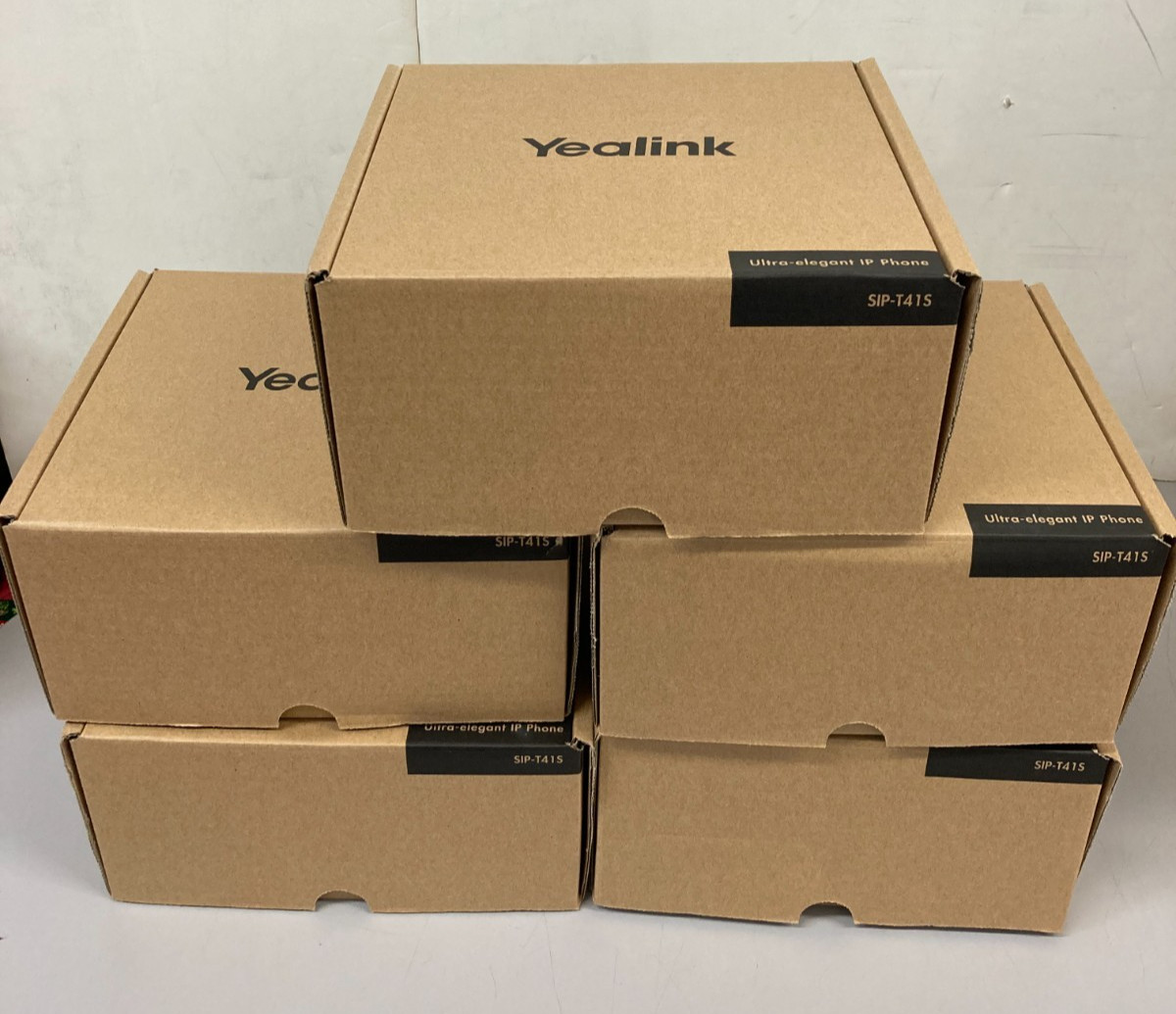 Lot of 5 NIB Yealink SIP-T41S Ultra Elegant IP Desk Business Phone