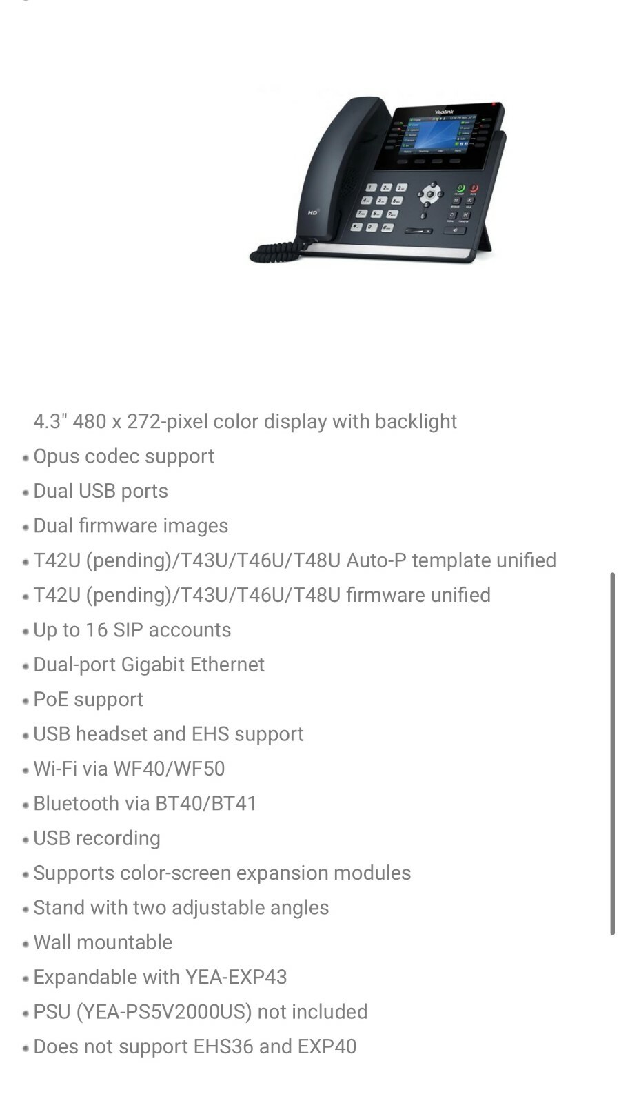 Yealink T46U VoIP Brand New with box