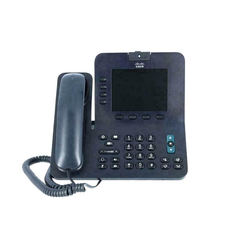 Cisco CP-8945-K9 IP Video Conference Phone w/ Stand, Handset, Cable