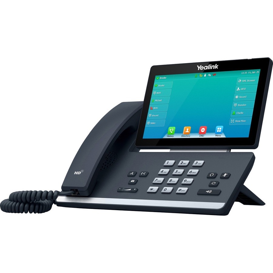 Yealink SIP-T57W IP Phone – Wi-Fi, Bluetooth, 7in Touch Screen