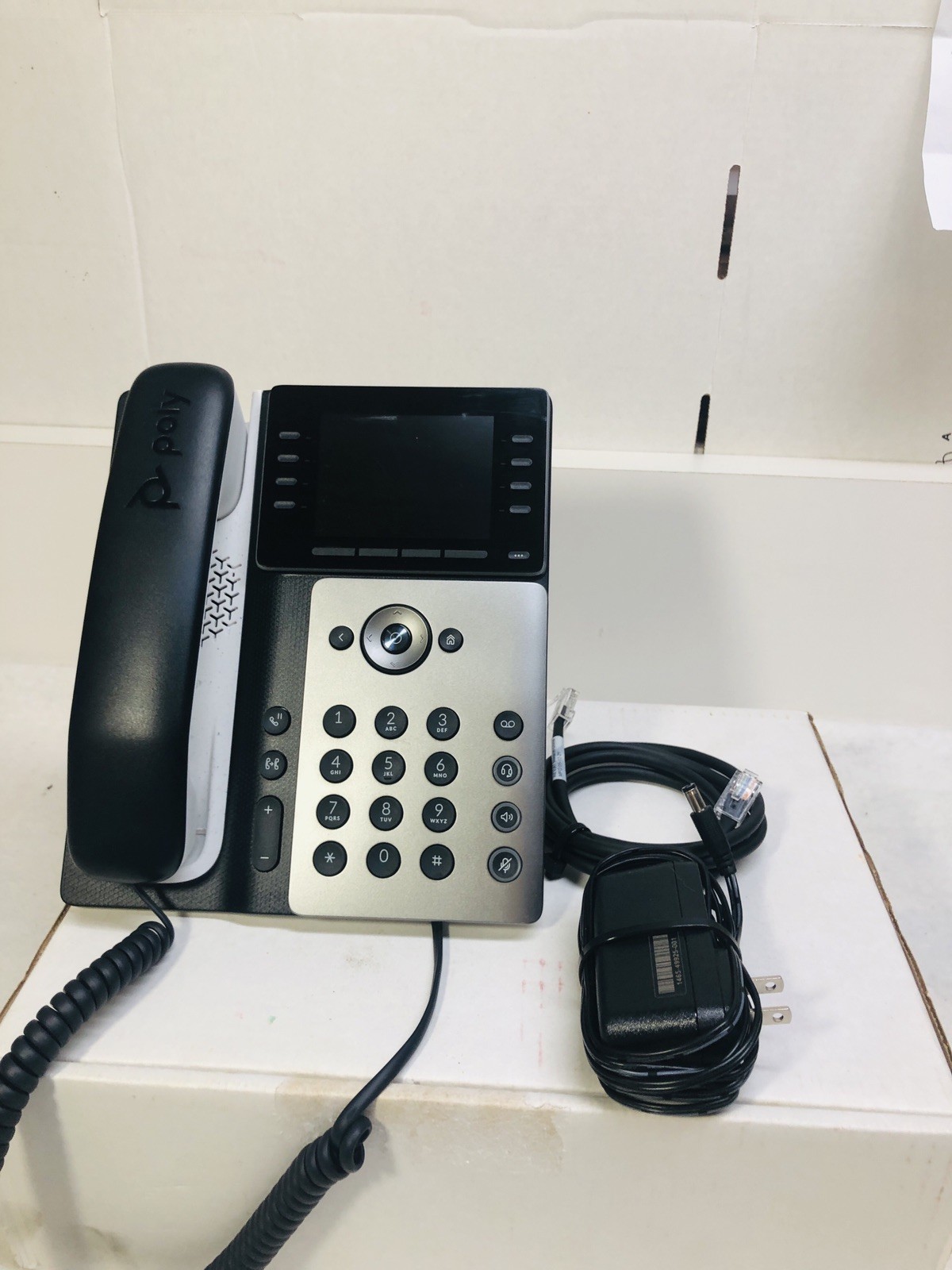 HP Poly Edge E350 IP Phone – 8-Line Keys, Wi-Fi 5, Bluetooth 5.0, Used