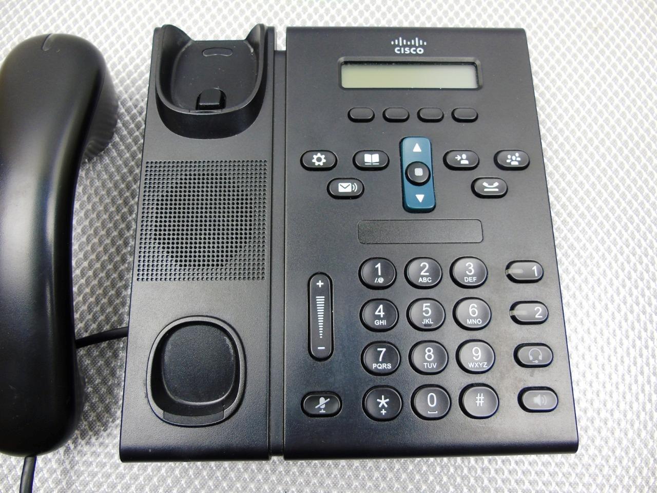Lot of 6 – Cisco IP Phone CP-6921 CP-6921-C-K9 VOIP IP Phone w/ Handsets Black