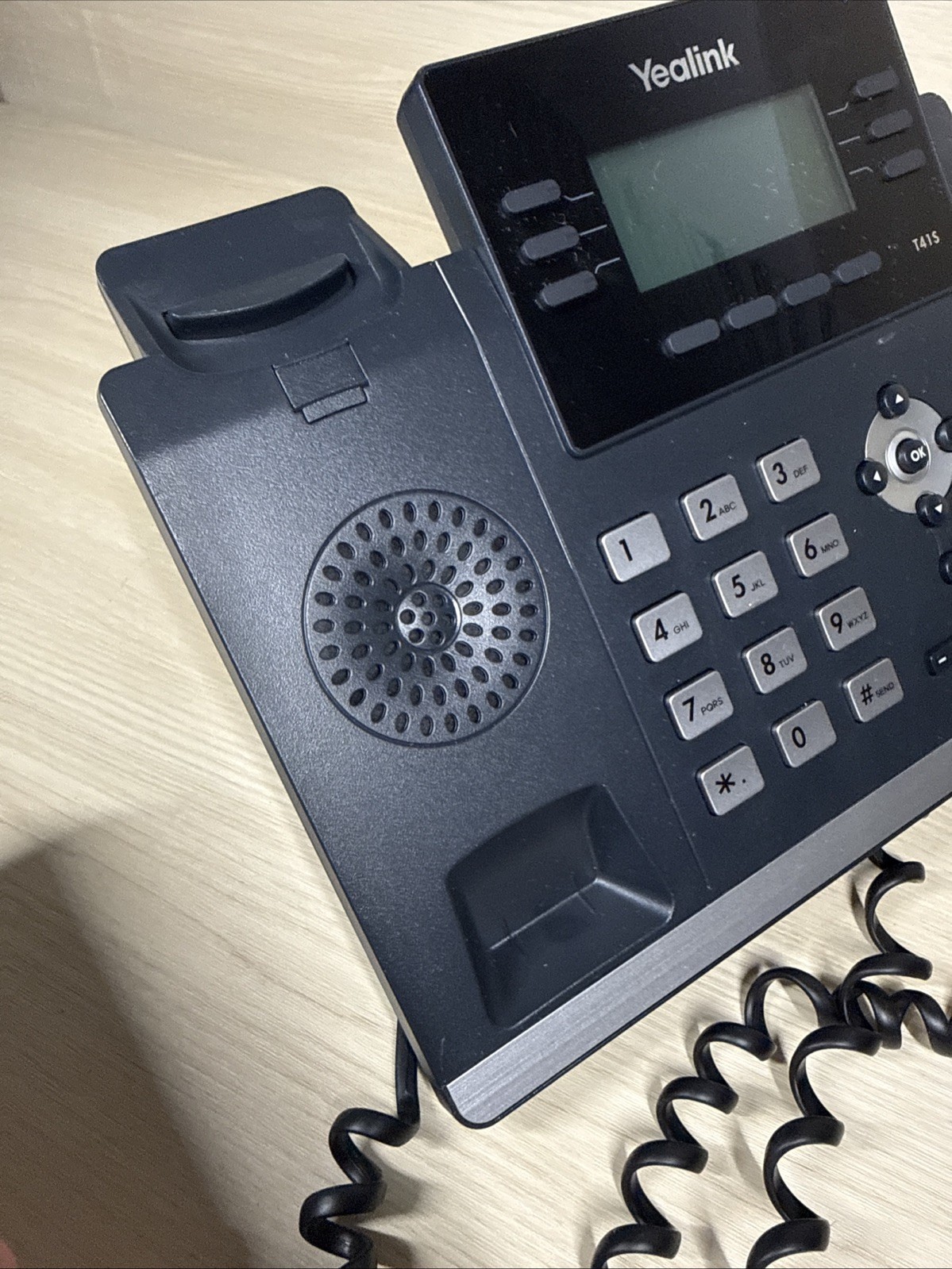 YEALINK SIP-T41S IP Phone Black No USB Power Cord CLEAN! Excellent