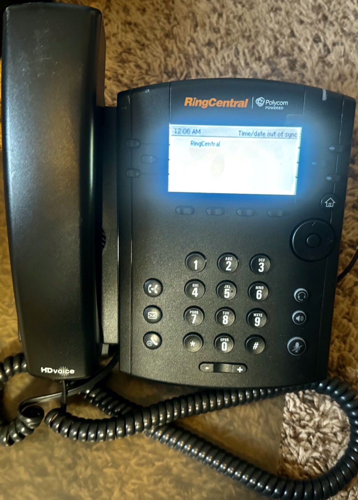Polycom Phone VVX 310 VoIP 6 Line Business Media Desktop HD Voice RingCentral
