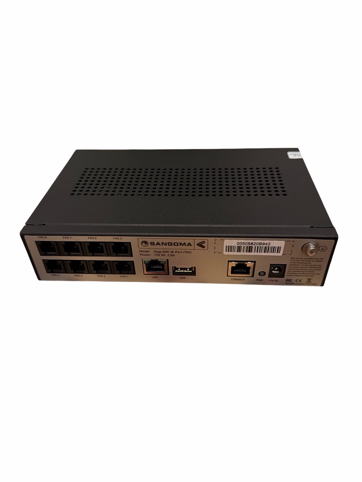 SANGOMA Vega 60G 8 Port FXS Gateway VEGA 60G IP Telephony Gateway + Powe Supply