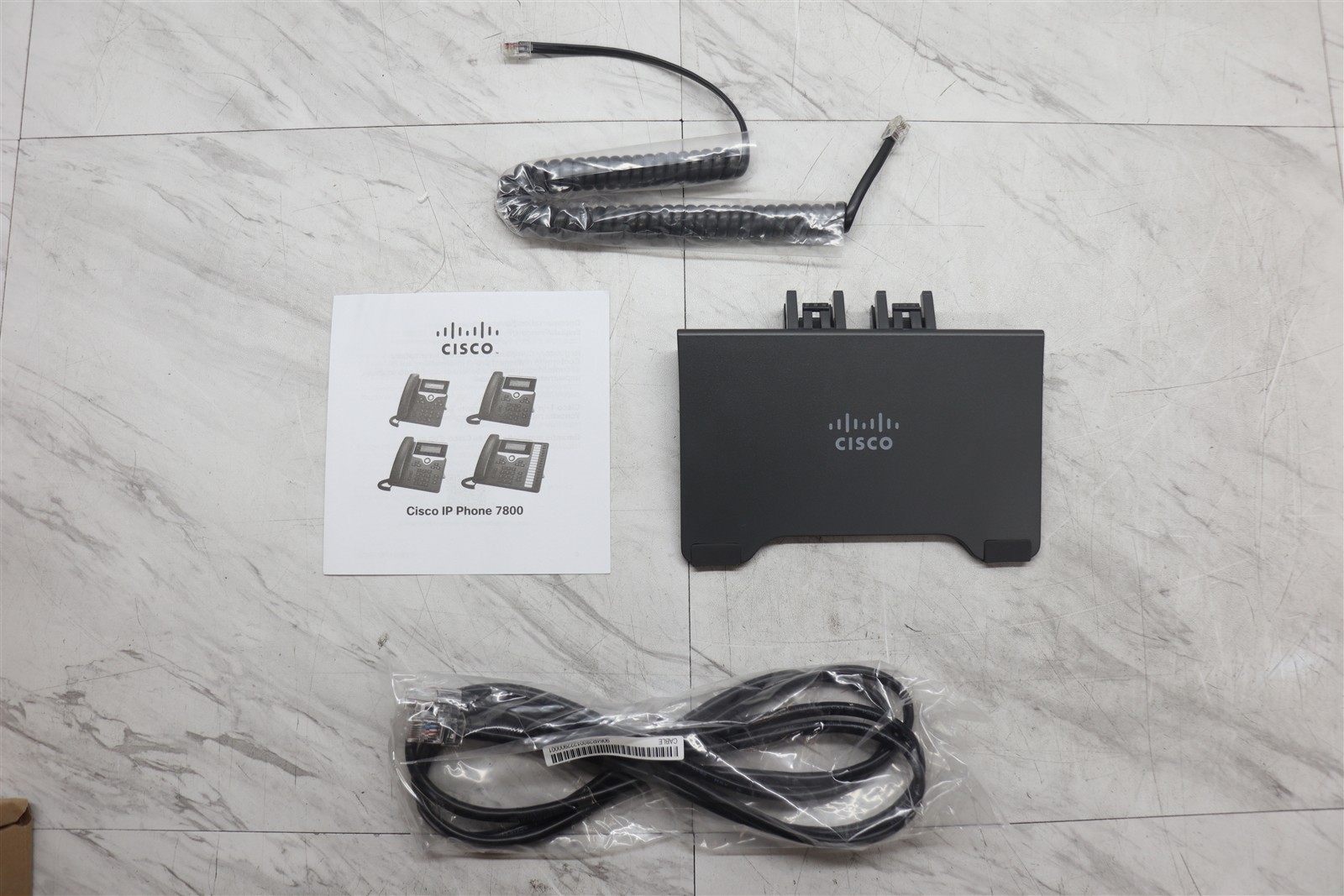 2 LOT – NEW Cisco CP-7811-K9 UC Business IP Phone Telephone w/ Stand & Cords
