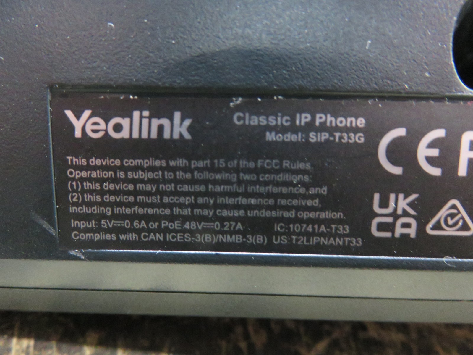 LOT OF 40 Yealink T33G IP Phone 4 VoIP Accounts Color Display Dual-Port Gigabit