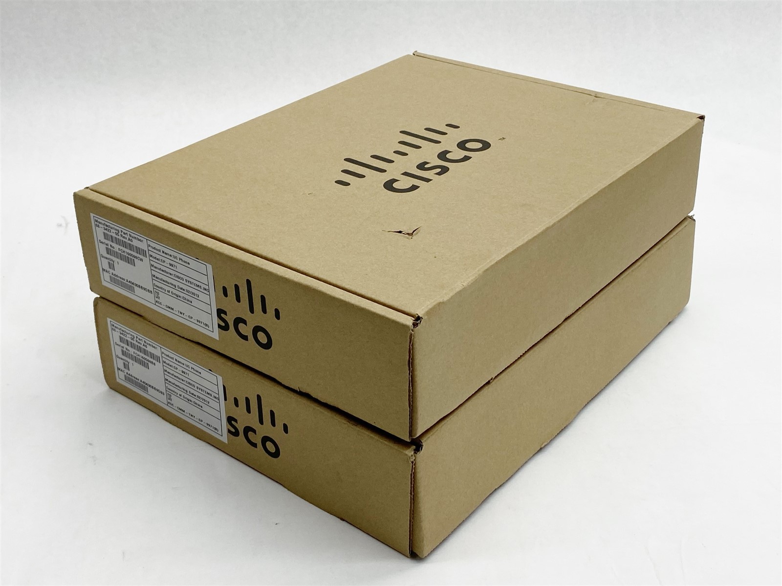 Cisco CP-9971 6-Line Color Touchscreen USB Unified IP Phone Black Lot 2 NEW