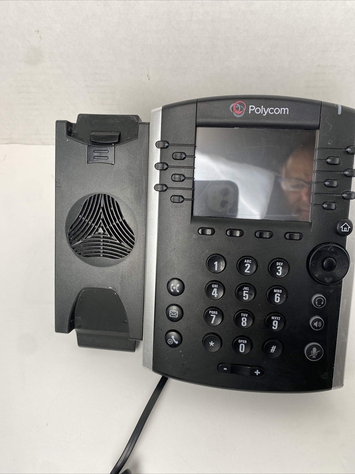 Polycom VVX 400 12-line HD VoIP Phone – Black NO POWER CORD