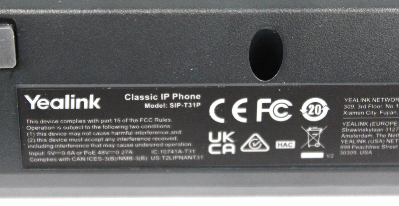 Lot of 11 Yealink SIP-T31P Phone PoE 2Line HD Voice VoIP Business Desk Telephone