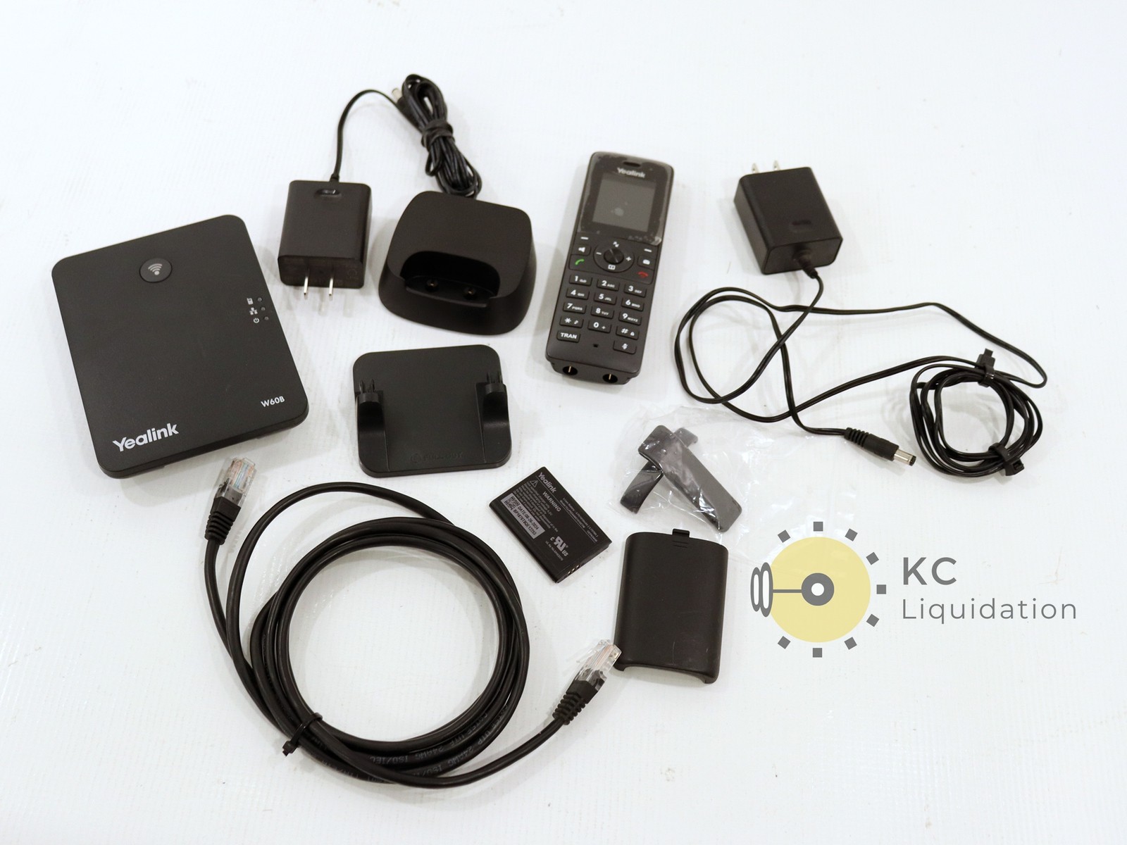 Yealink W73P DECT IP Phone Handest + W60B Base System (Black)