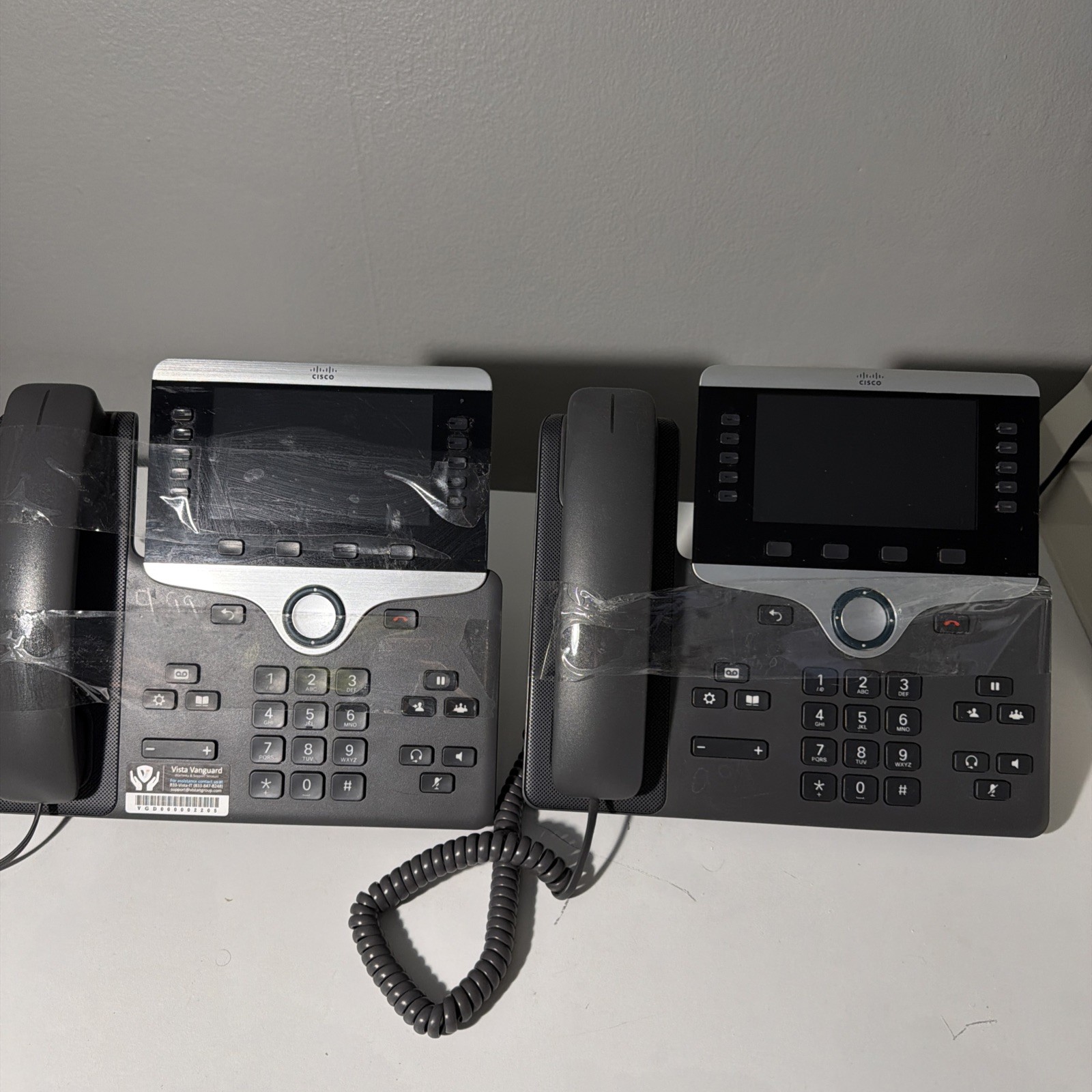 Cisco 8800 Ser. CP-8861-K9 Unified IP Endpoint VoIP Video Phone 2 pieces