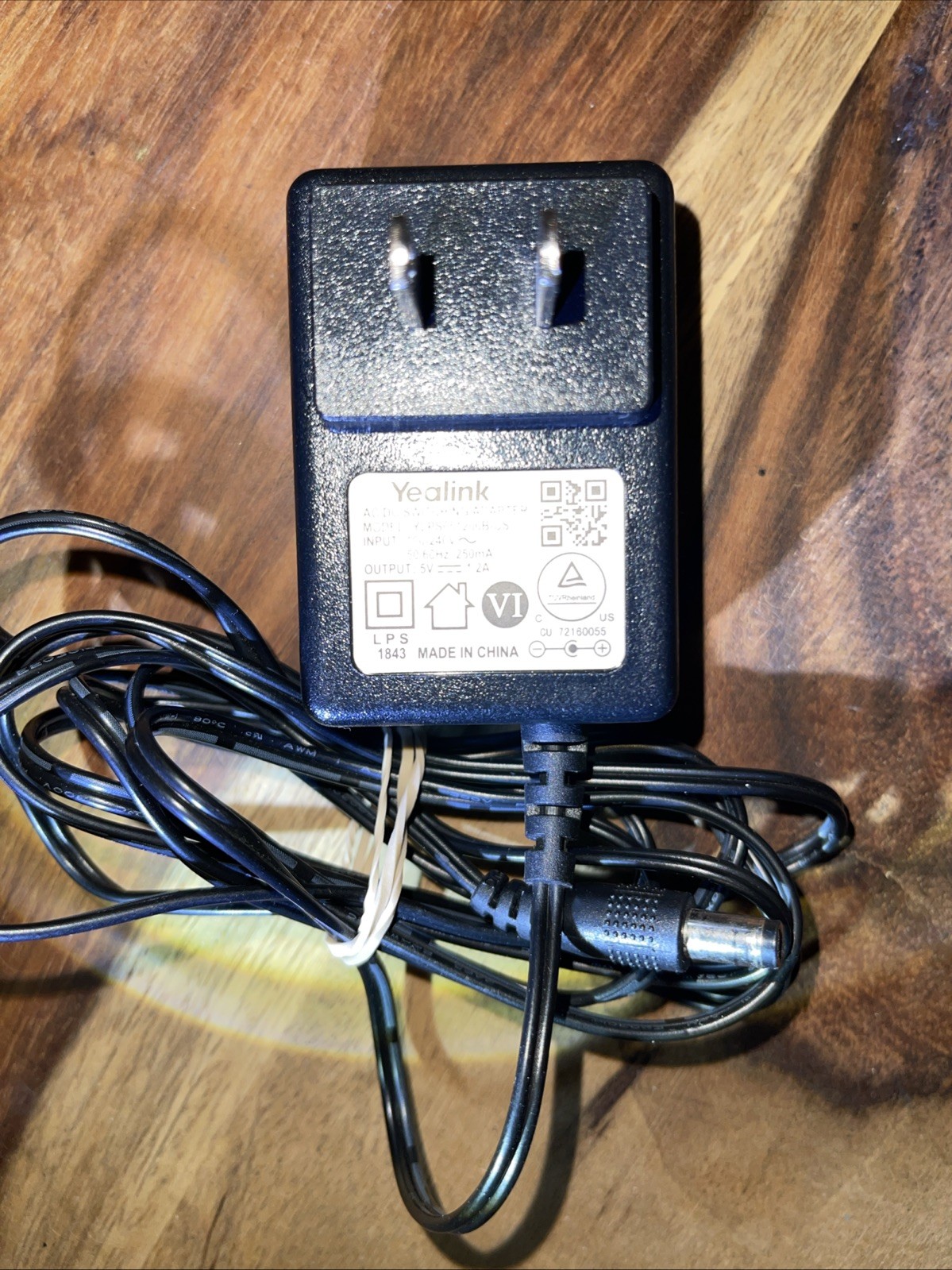 Yealink AC/DC Switching Power Adapter Charger Cord Output 5V 1.2 YLPS051200B-US