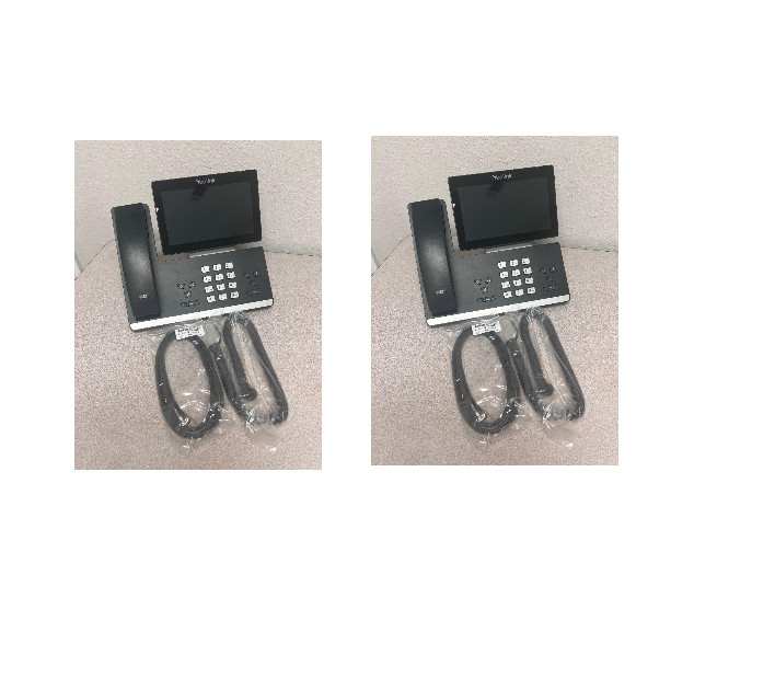(2) Yealink SIP-T58A Smart Business Phones T58A Teams Version Cable Handset Cord