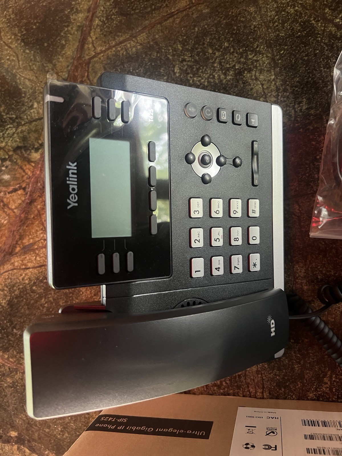 Case of 14 Yealink SIP-T42S Corded IP Phone Black