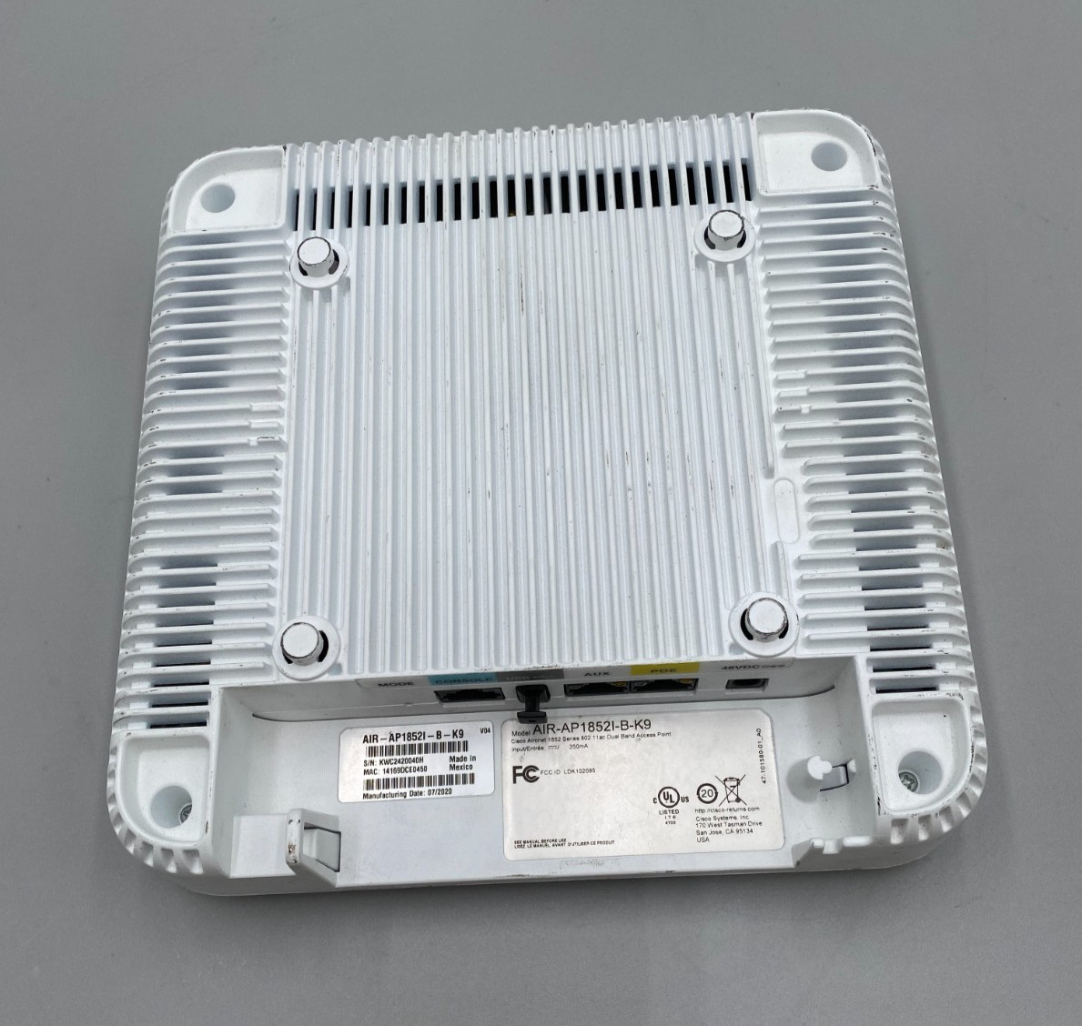 Cisco Aironet 1852I AIR-AP1852I-B-K9 Wireless Access Point White Fair