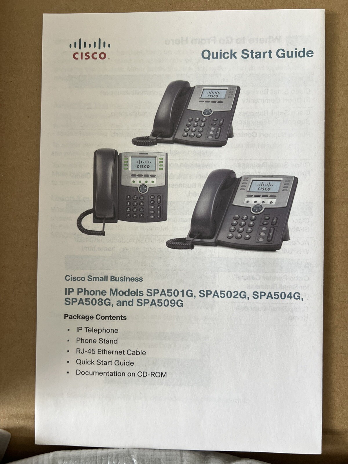 *LOT OF 5 – NEW IN BOX* Cisco SPA501G 8-Line IP Phone with 2-Port Switch, PoE