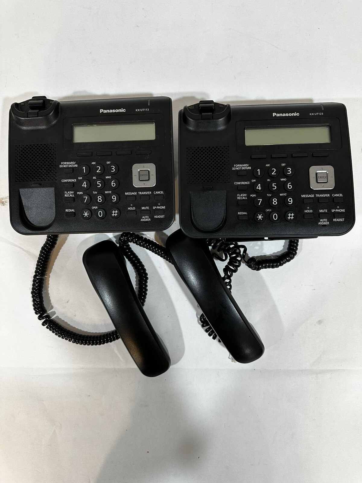 Lot of 2 Panasonic KX-UT113 VoIP SIP HD Voice Phone POE