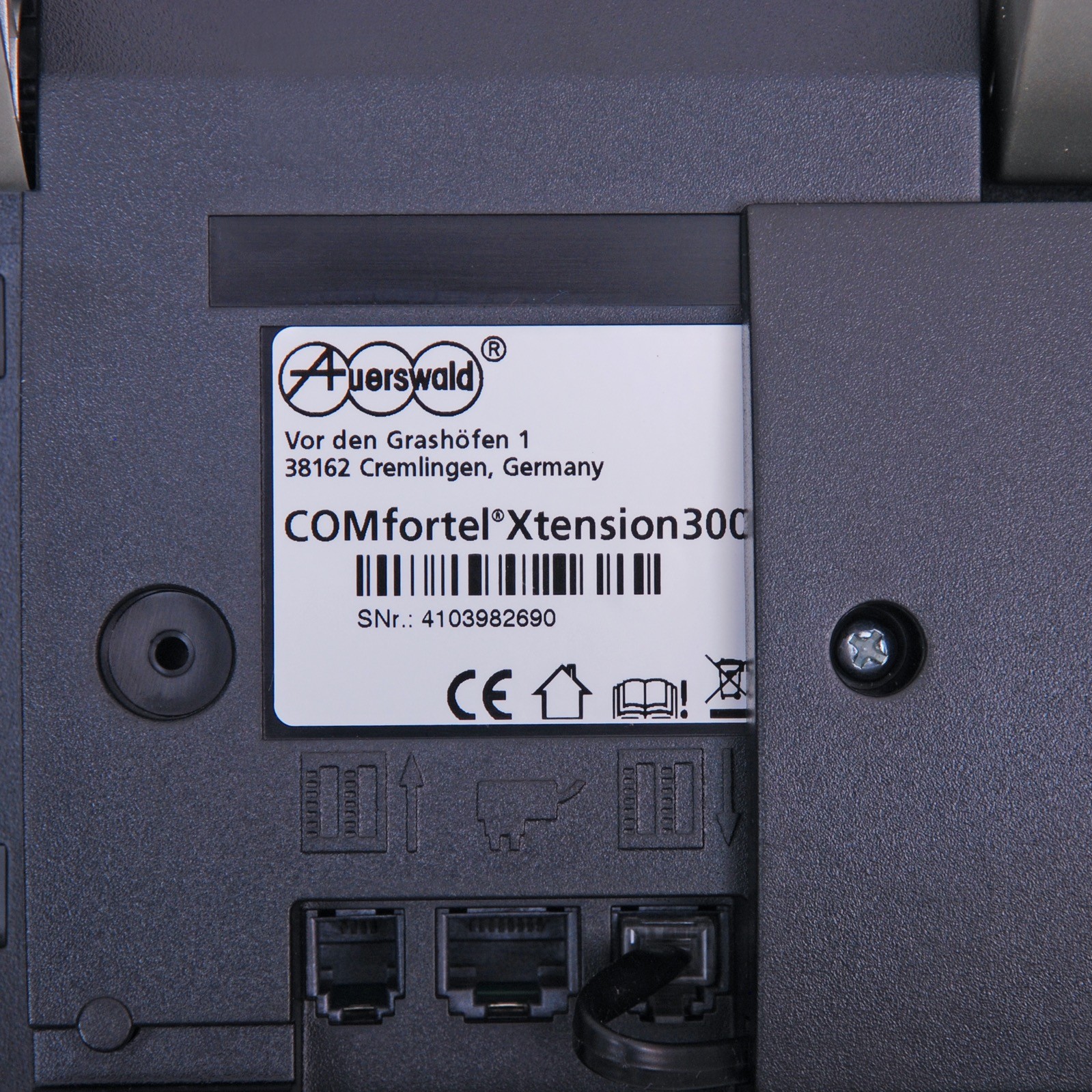 Auerswald COMfortel 2600 IP With Xtension 300 VoIP Corded Phone, Black