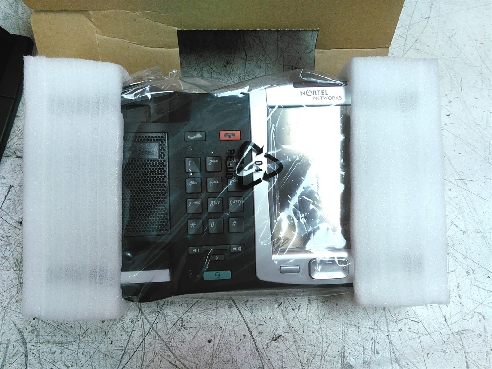 Nortel NTDU96 i2007 Charcoal IP Desk Phone w/ Handset & Stand