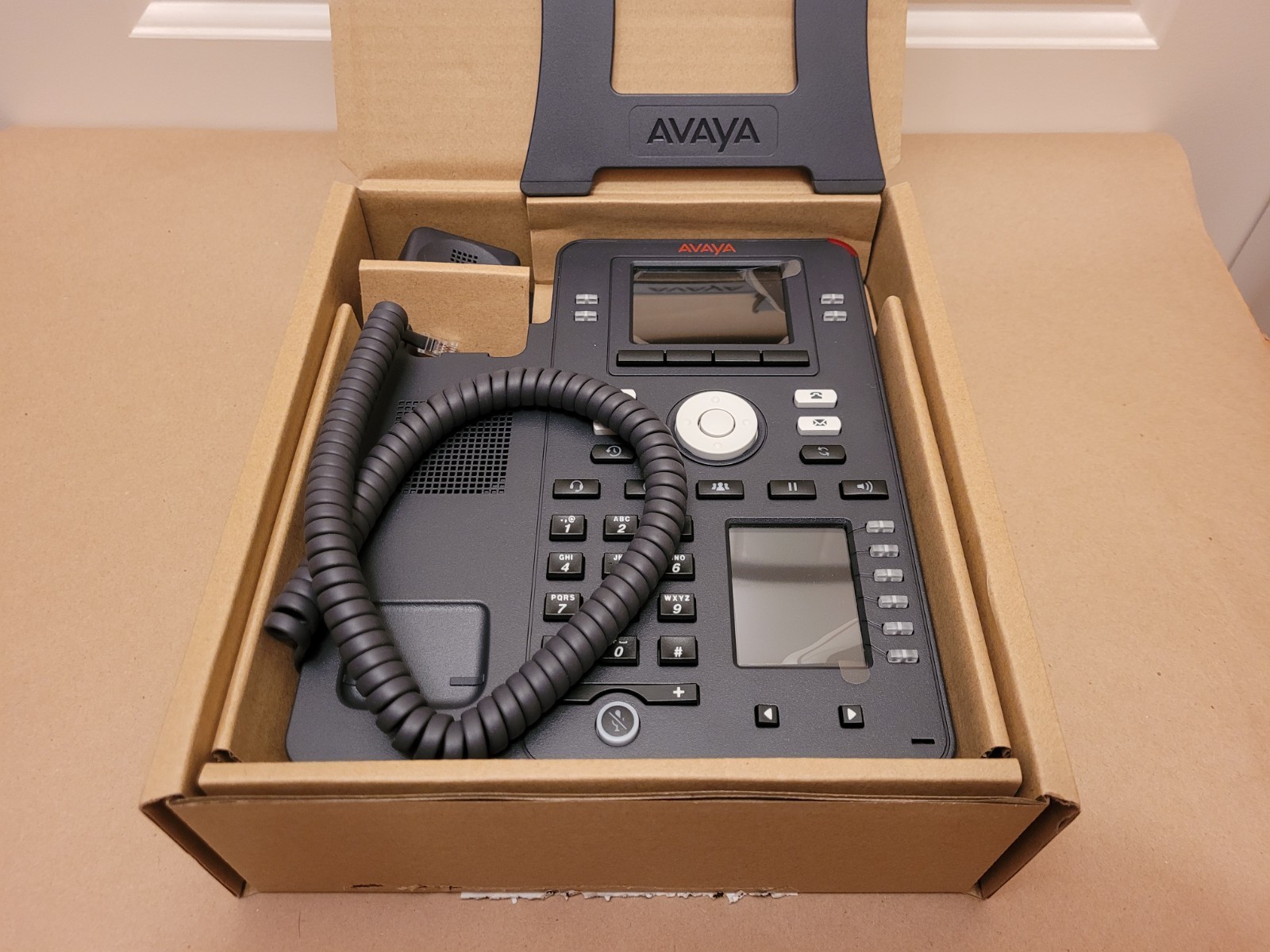 Avaya- Model J159- Corded Gigabit IP Phone- Black- New Old Stock- Lot Of 3!