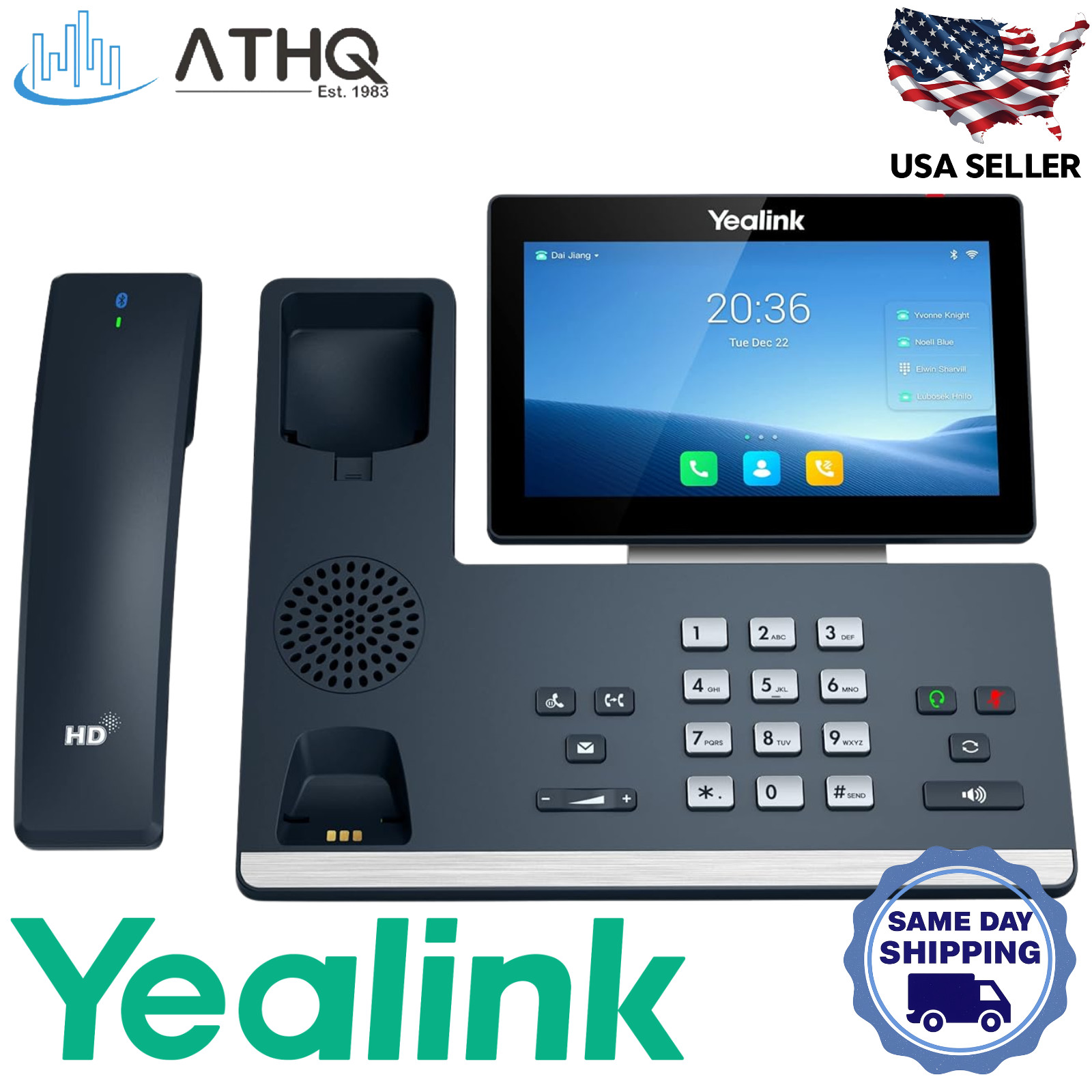 Yealink SIP-T58W-PRO Gigabit VoIP IP Phone 7″ Touchscreen Wi-Fi Bluetooth PoE
