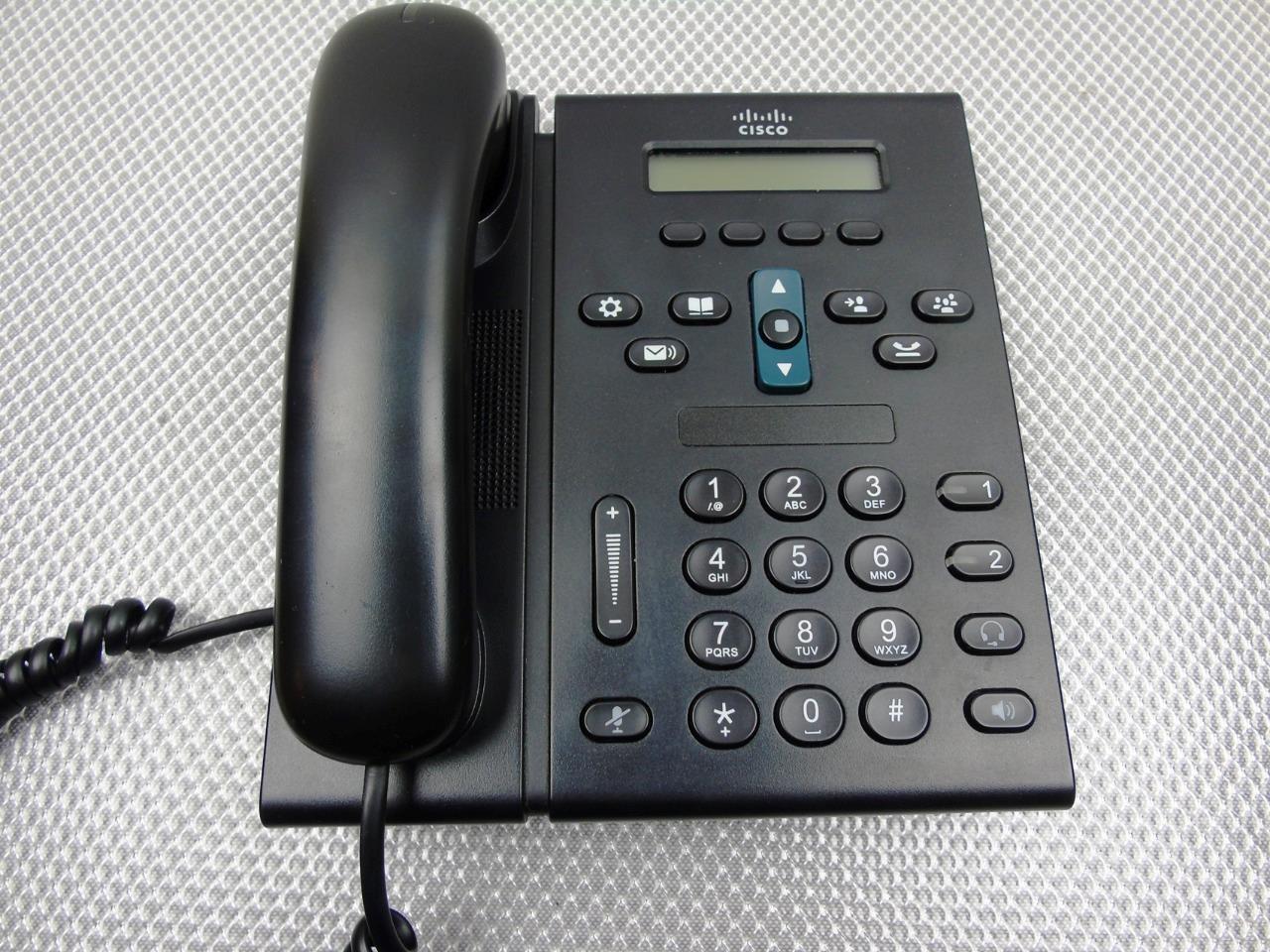 Lot of 6 – Cisco IP Phone CP-6921 CP-6921-C-K9 VOIP IP Phone w/ Handsets Black