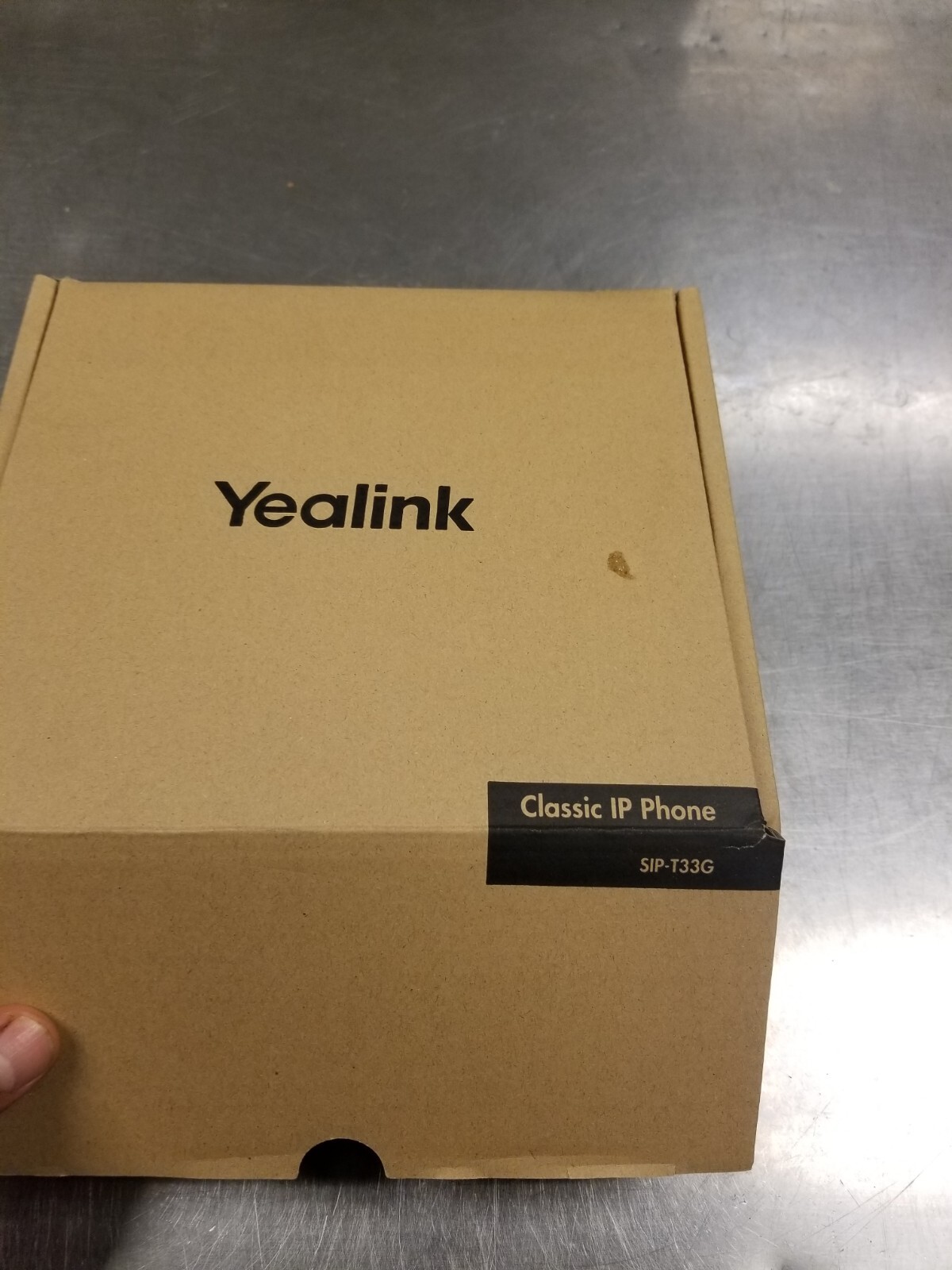 One Yealink SIP-T33G IP Phone, 2.4-Inch Color Display. Dual-Port NIB