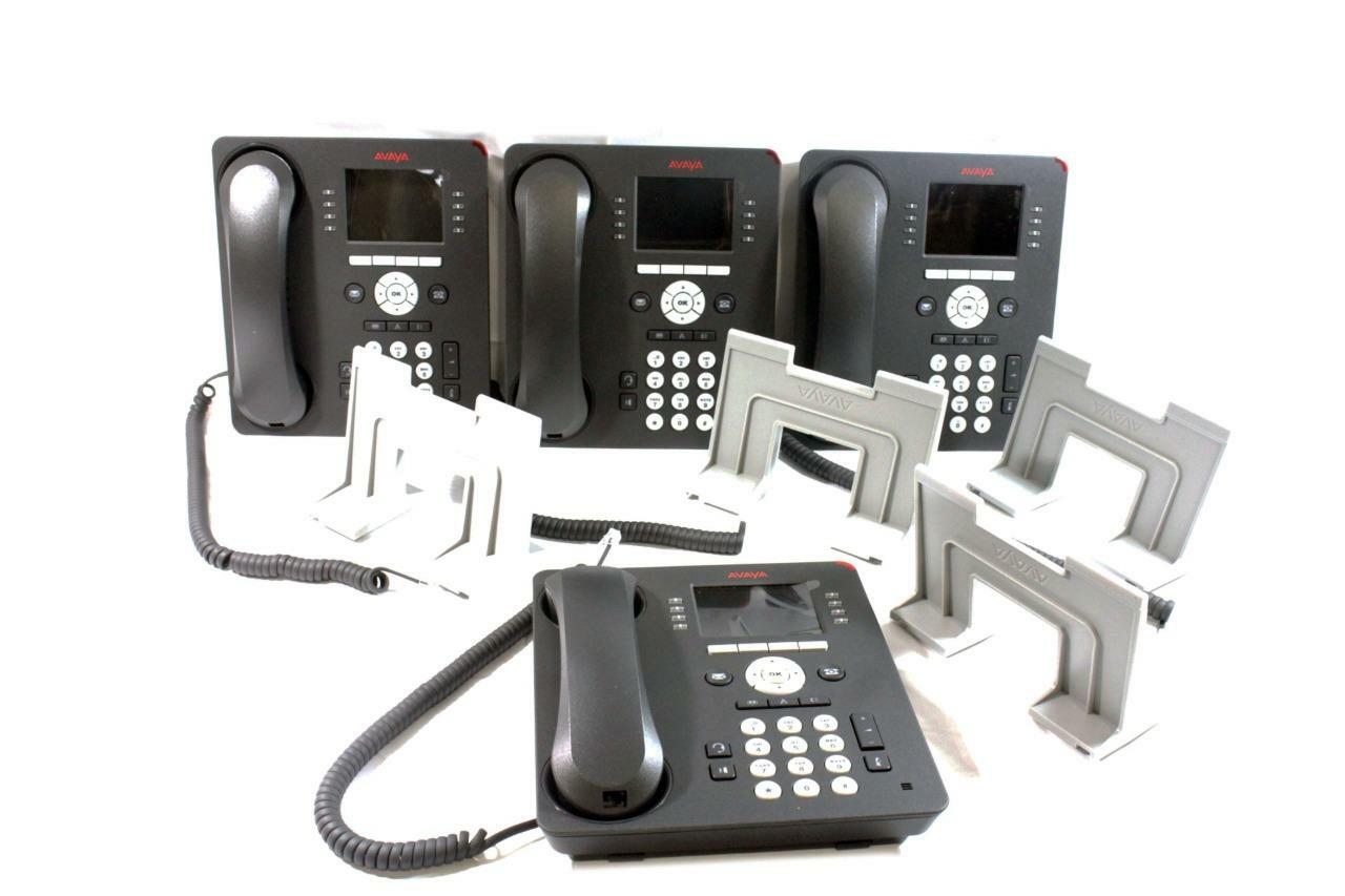 LOT x 4 OEM Avaya 9611G IP Telephone Model: 700504845 AYR-700504845