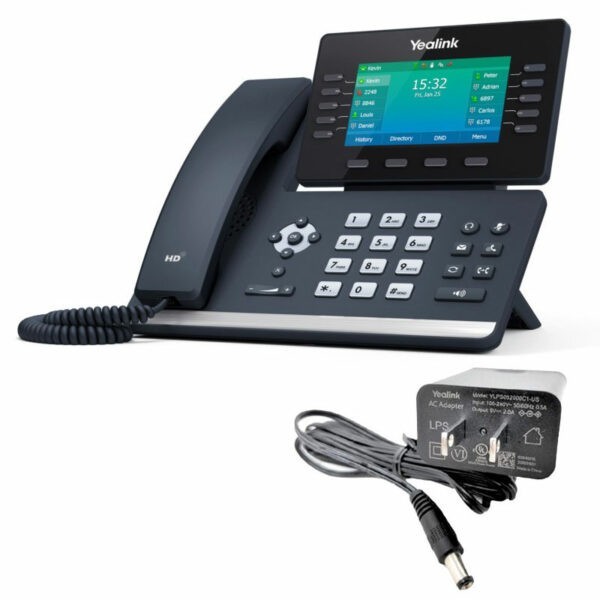 Yealink SIP-SIP-T54W with PSU Prime Business Phone – FREE SHIPPING
