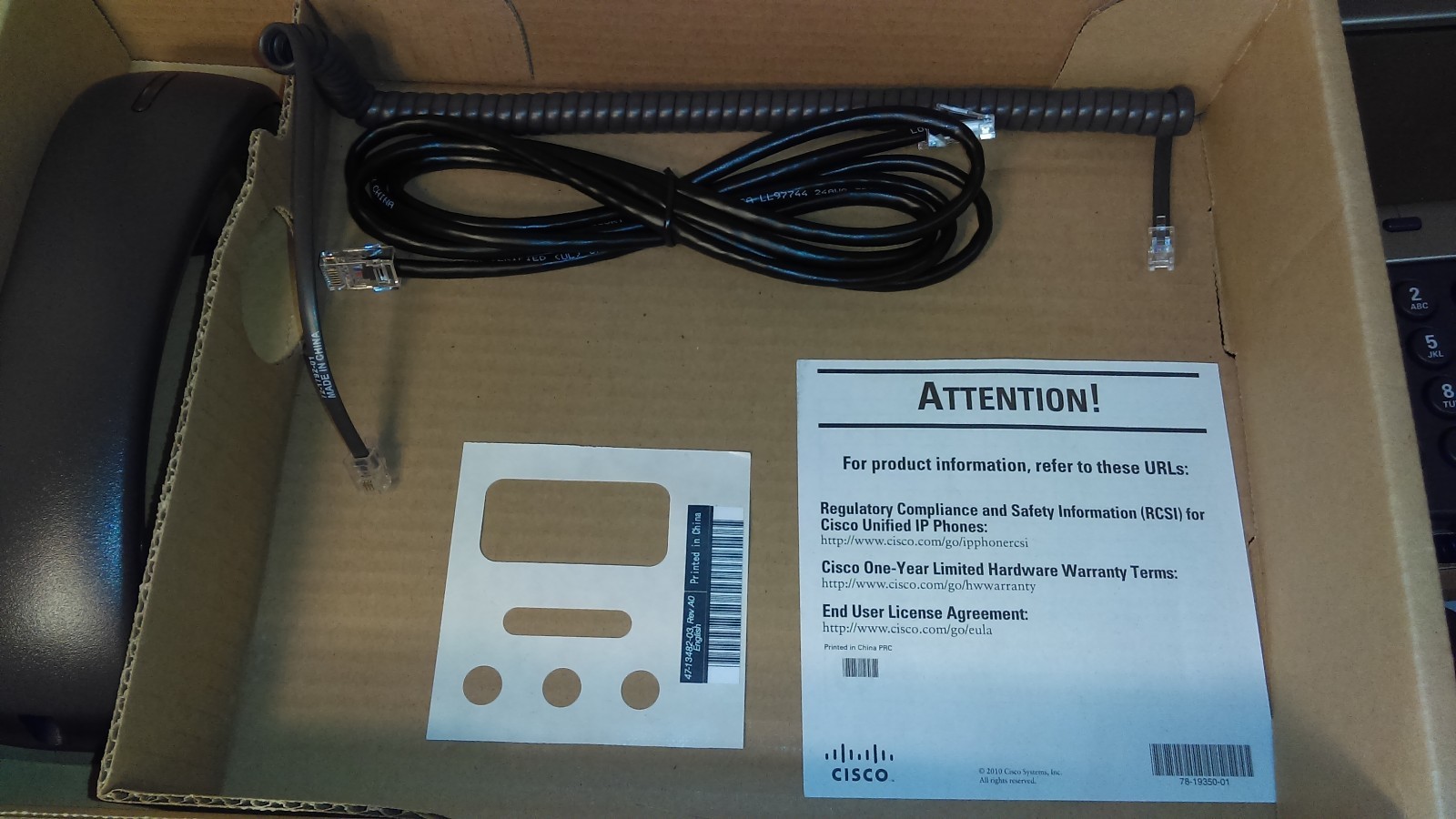 Lot of 3 Cisco Unified IP Phones (Two CP-7942G & One CP-7941G)
