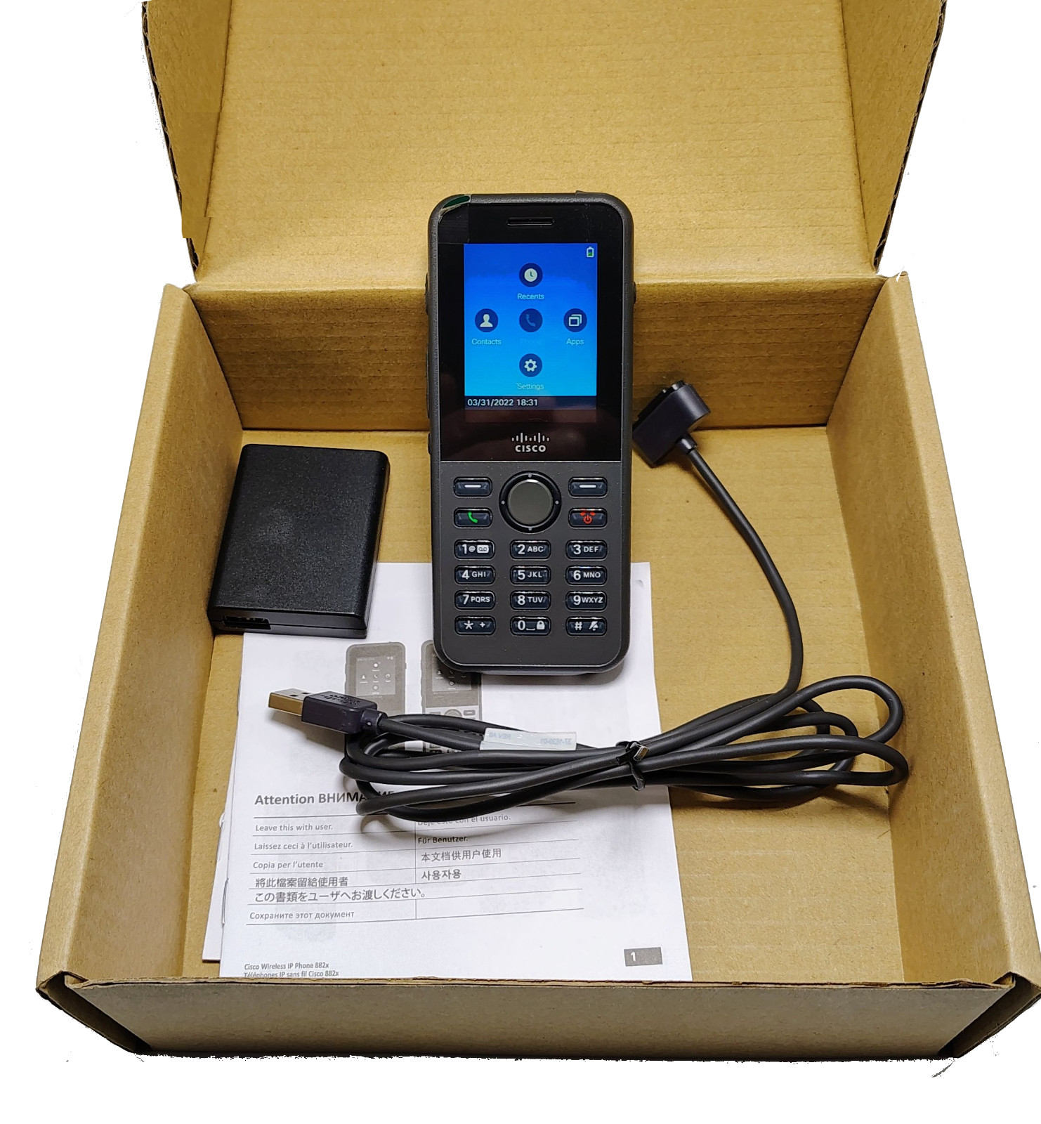Cisco CP-8821-K9-BUN Unified Wireless IP VoIP Phone Cisco 8821 – Unused Open Box
