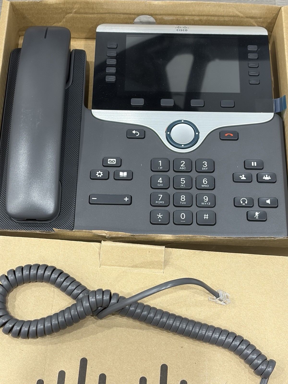 CISCO IP PHONE 8861 CP8861-K9 CHARCOAL | USED W/ STAND AND HANDSET