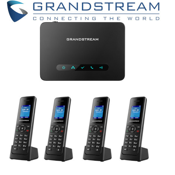 4 Grandstream DP720 DECT Cordless HD VoIP Telephone Handset + DP750 Base Bundle
