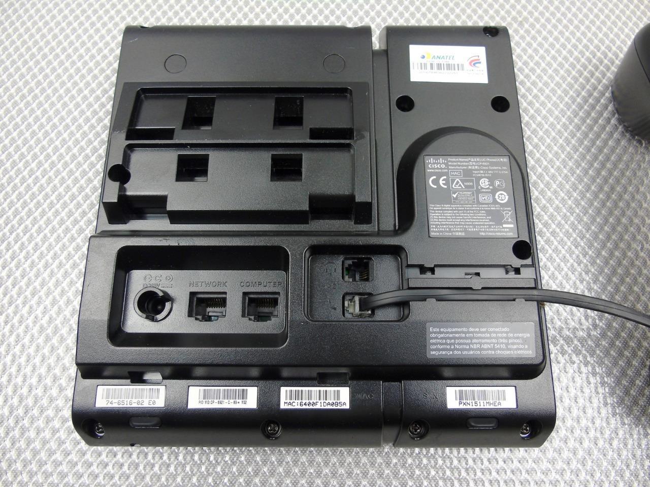 Lot of 6 – Cisco IP Phone CP-6921 CP-6921-C-K9 VOIP IP Phone w/ Handsets Black