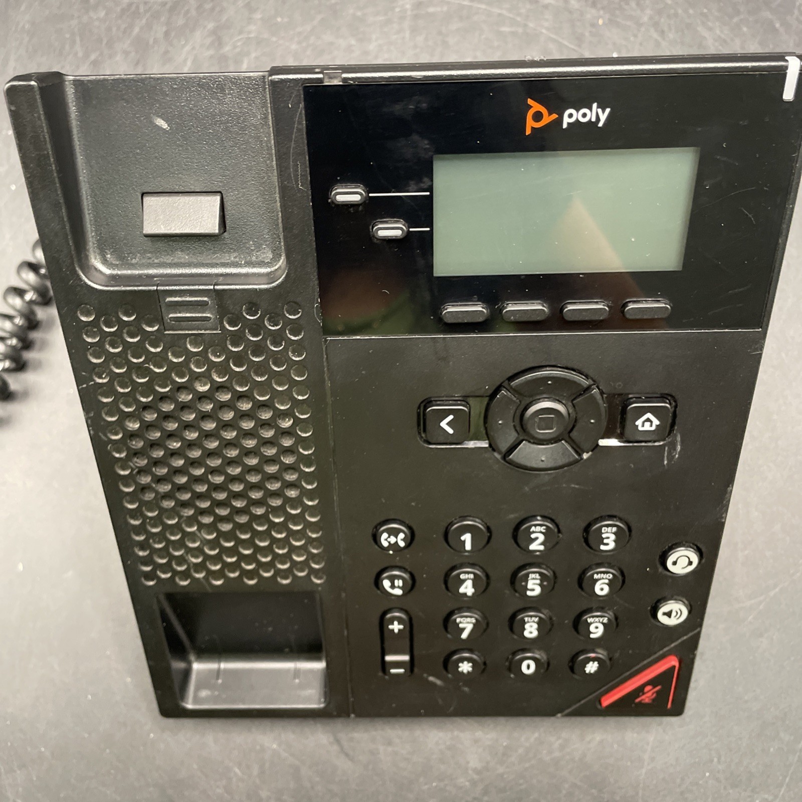 Poly VVX 150 IP Phone Corded Desktop Wall Mountable Black For Parts