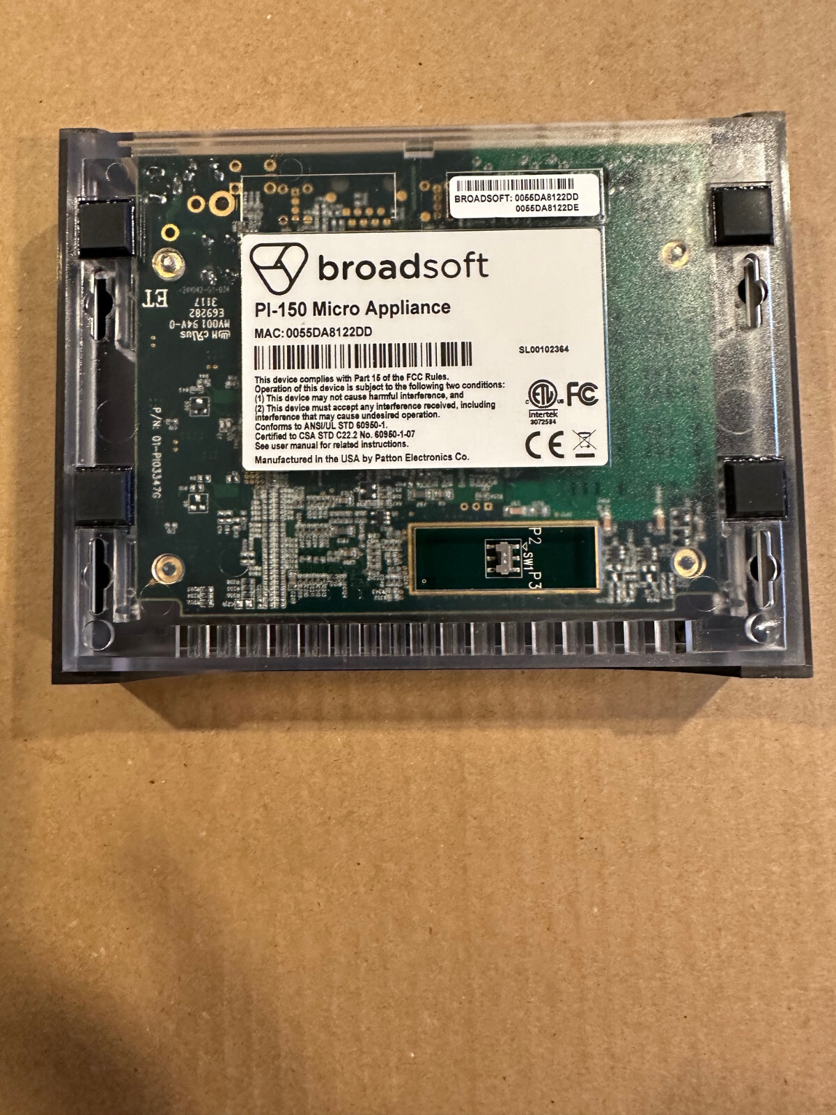 Broadsoft PI-150 Micro Appliance Server BRAND NEW IN BOX W/ POWER SUPPLY