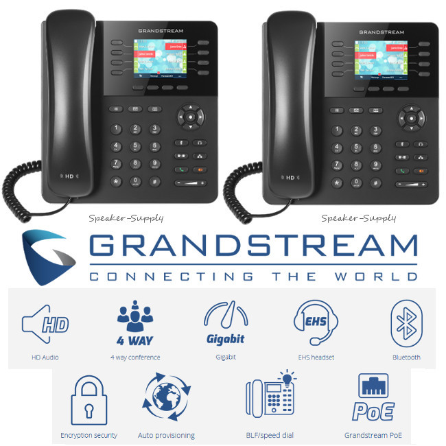 MAKE OFFER! 6 Grandstream GXP2135 IP 8 Line 4 SIP Gigabit Enterprise HD Phone