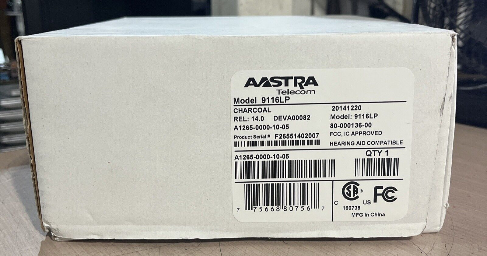 NORTEL AASTRA 9116LP (LINE POWERED) SINGLE LINE PHONE